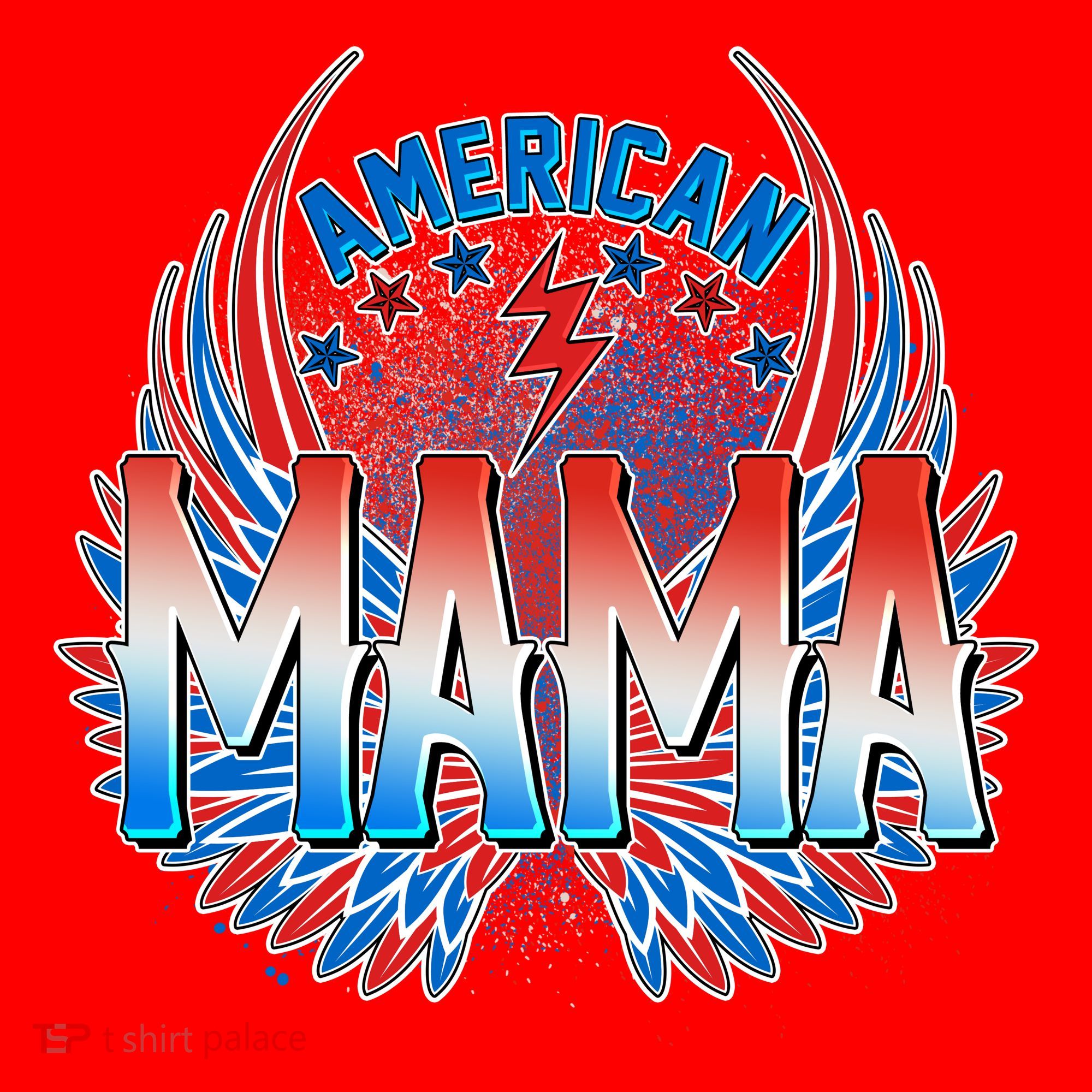 Rocker American Mama Santa Hat