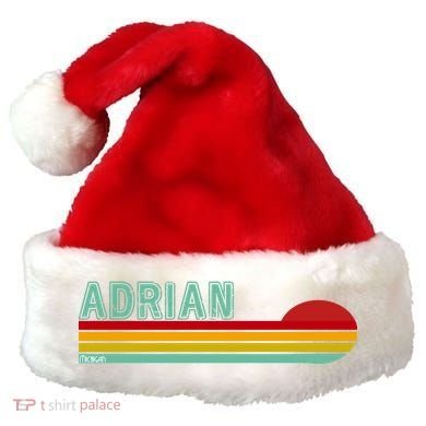 Retro Adrian Michigan Santa Hat