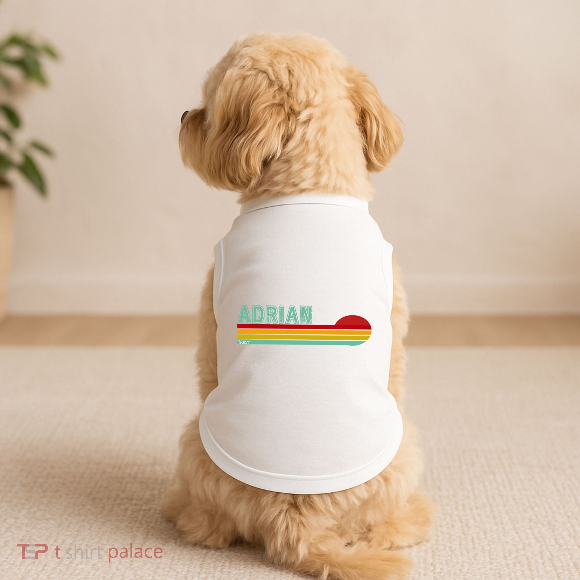 Retro Adrian Michigan Doggie Tank