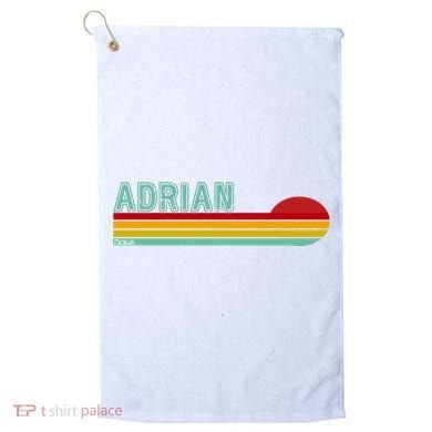 Retro Adrian Michigan Golf Towel