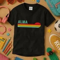 Retro Alma Michigan Kids T-Shirt thumb 3