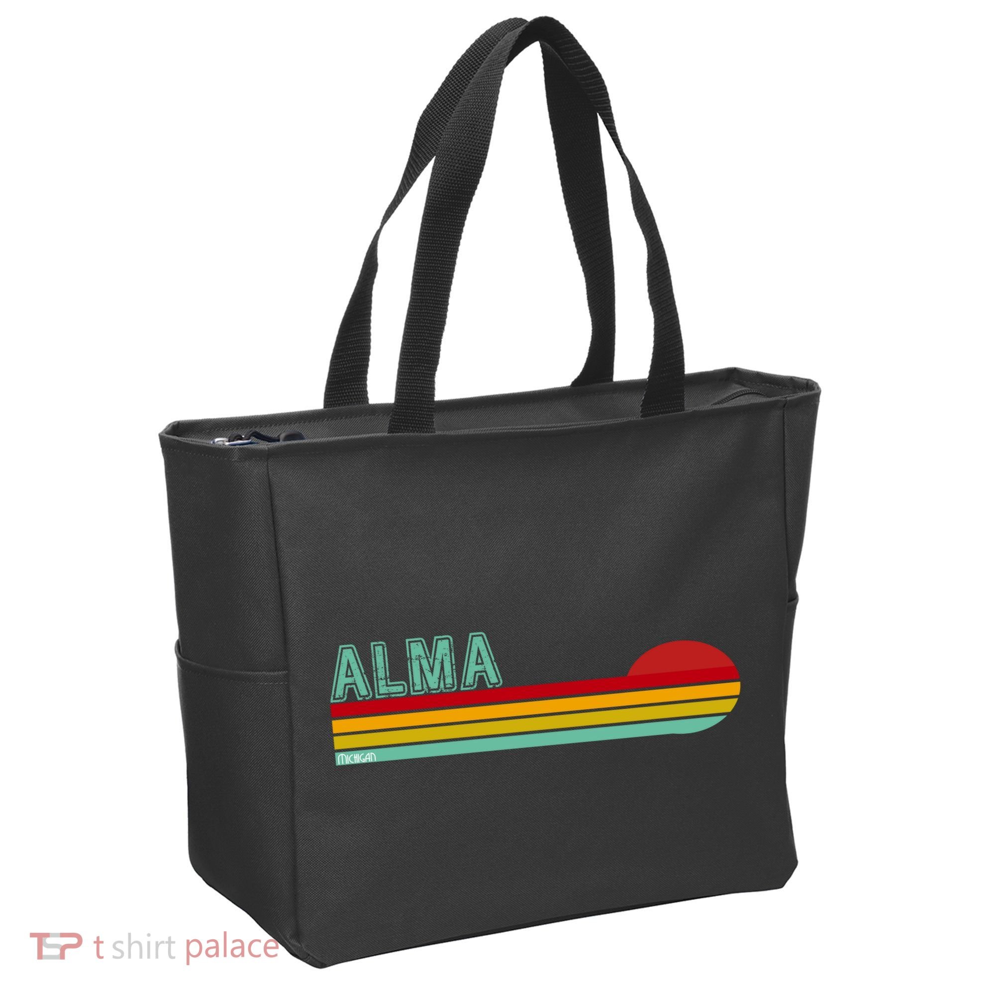 Retro Alma Michigan Tote Bag