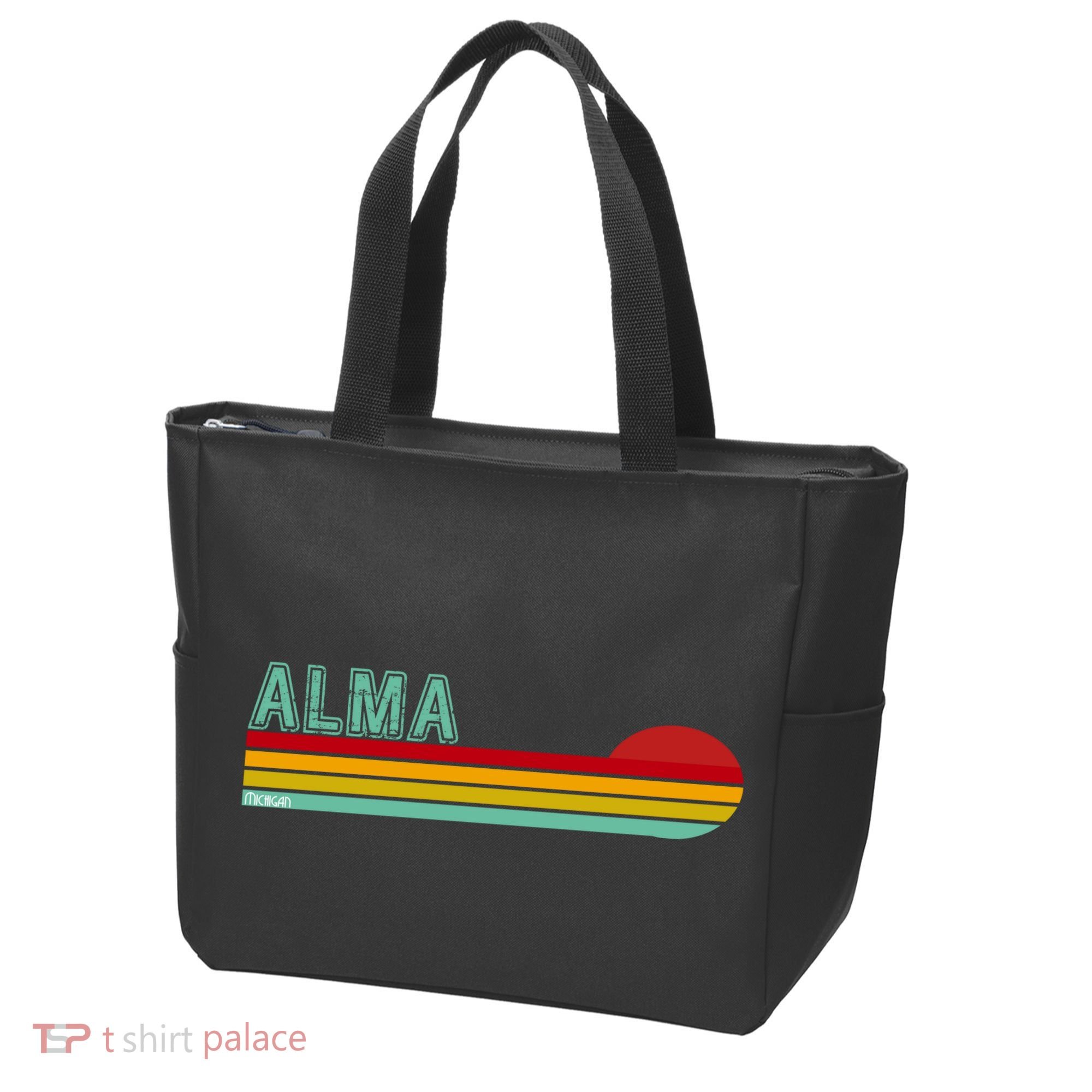 Retro Alma Michigan Tote Bag