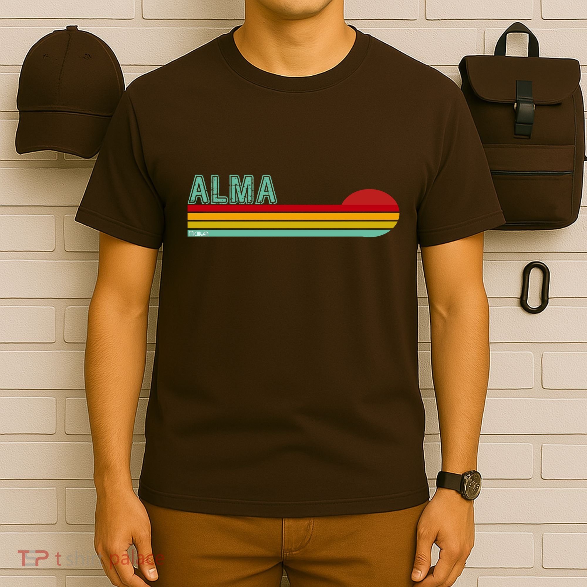 Retro Alma Michigan T-Shirt