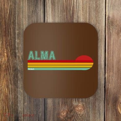 Retro Alma Michigan Coaster