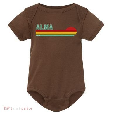Retro Alma Michigan Baby Bodysuit