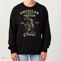 Retro American Motorcycle Indian For Old Biker 1946 Women's Sweatshirt thumb 0