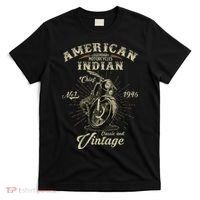 Retro American Motorcycle Indian For Old Biker 1946 T-Shirt thumb 0
