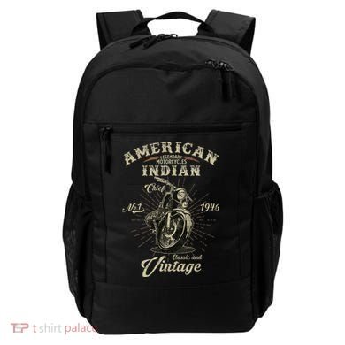 Retro American Motorcycle Indian For Old Biker 1946 Backpack