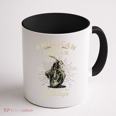 Retro American Motorcycle Indian For Old Biker 1946 Coffee Mug back