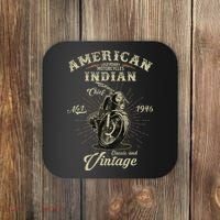 Retro American Motorcycle Indian For Old Biker 1946 Coaster thumb 0