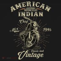 Retro American Motorcycle Indian For Old Biker 1946 Coaster thumb 2