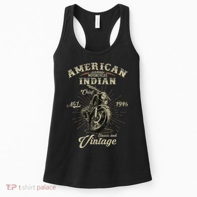 Retro American Motorcycle Indian For Old Biker 1946 Women's Tank Top