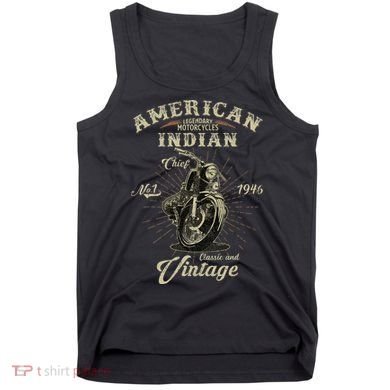 Retro American Motorcycle Indian For Old Biker 1946 Tank Top