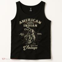 Retro American Motorcycle Indian For Old Biker 1946 Tank Top thumb 2