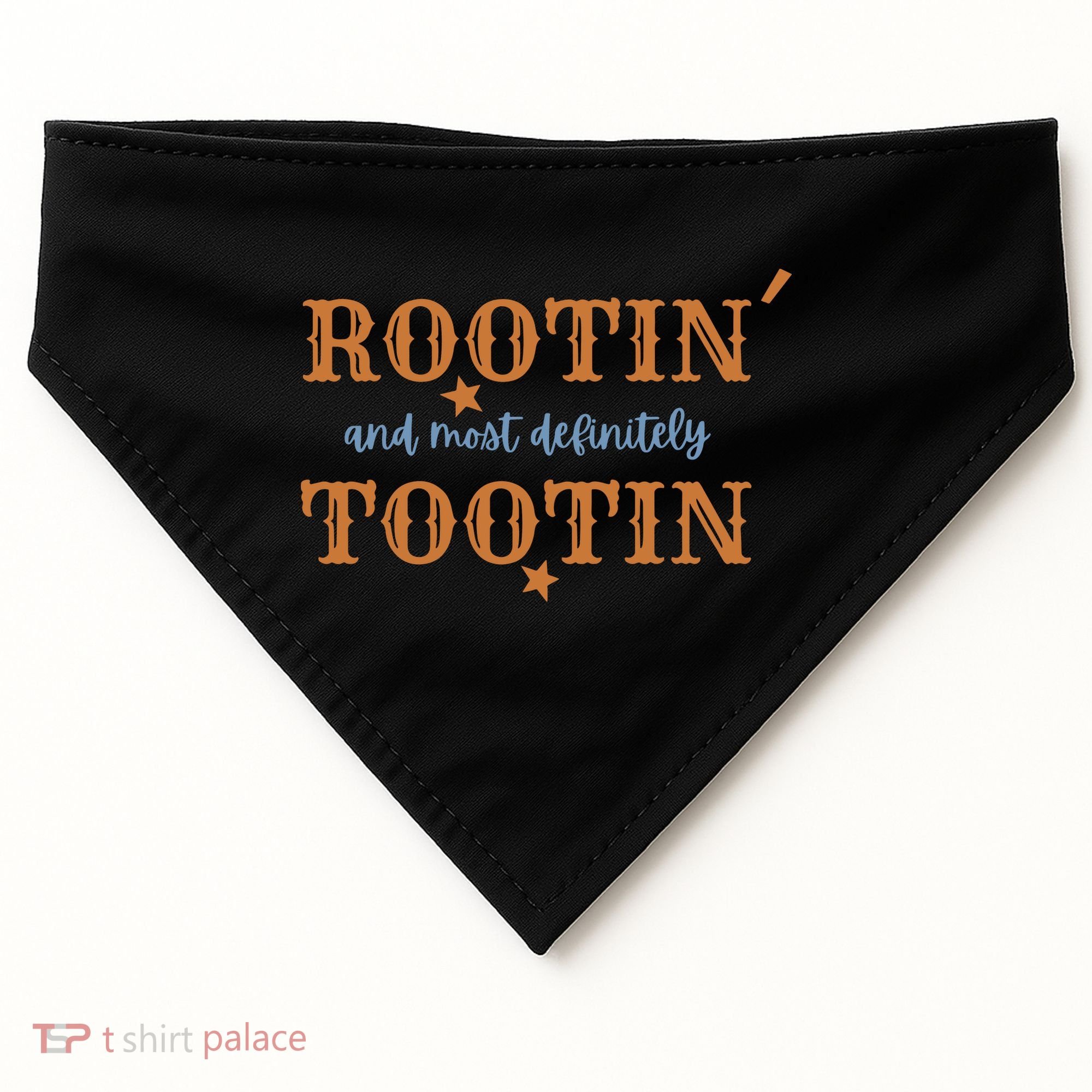 Rootin And Most Definitely Tootin Cowboy USA-Made Doggie Bandana