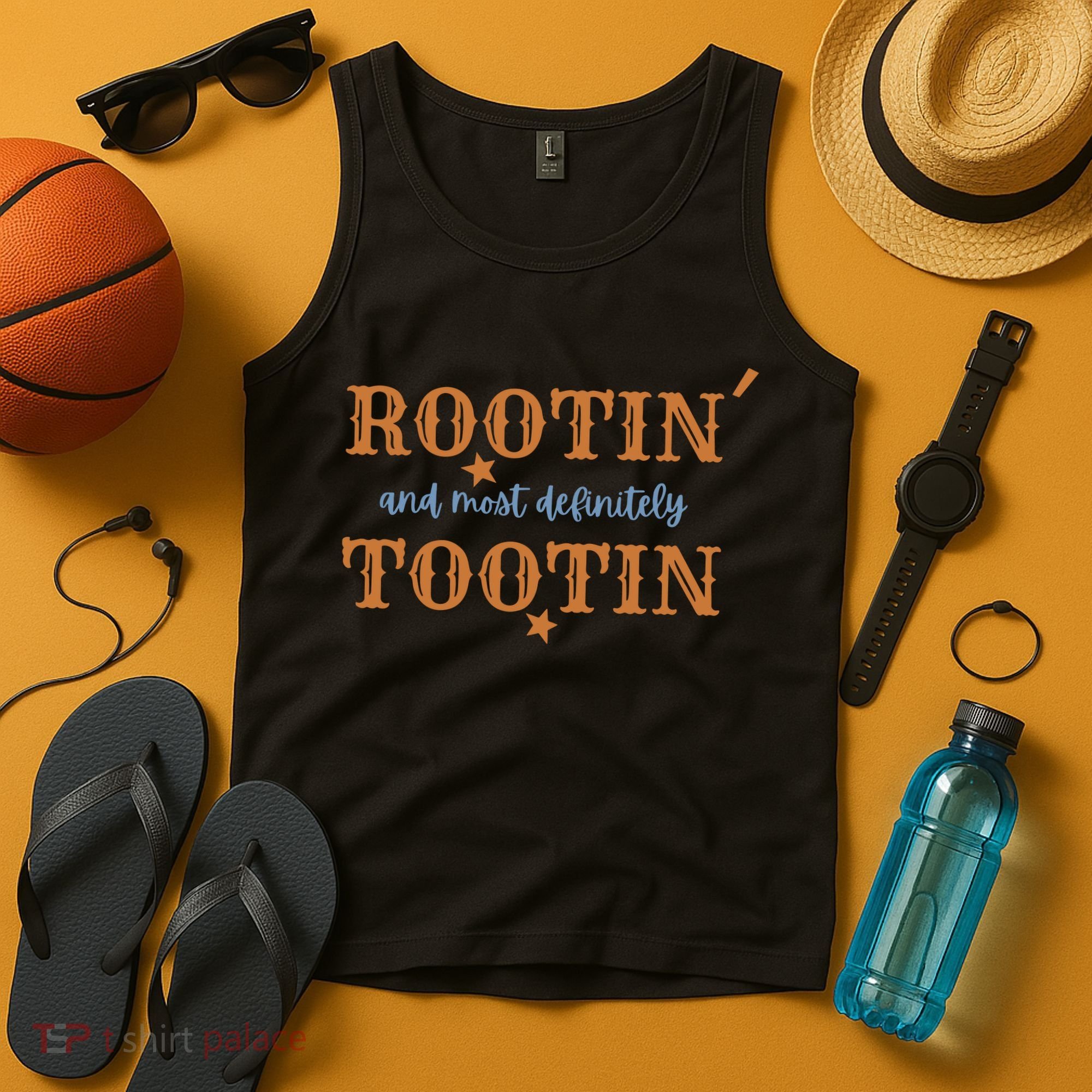 Rootin And Most Definitely Tootin Cowboy Tank Top