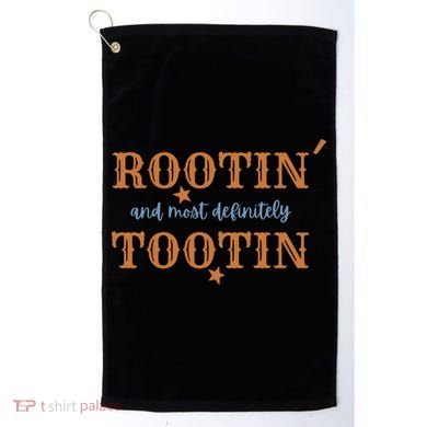 Rootin And Most Definitely Tootin Cowboy Golf Towel
