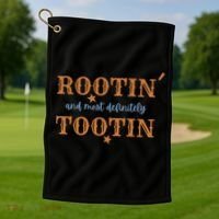 Rootin And Most Definitely Tootin Cowboy Golf Towel thumb 1
