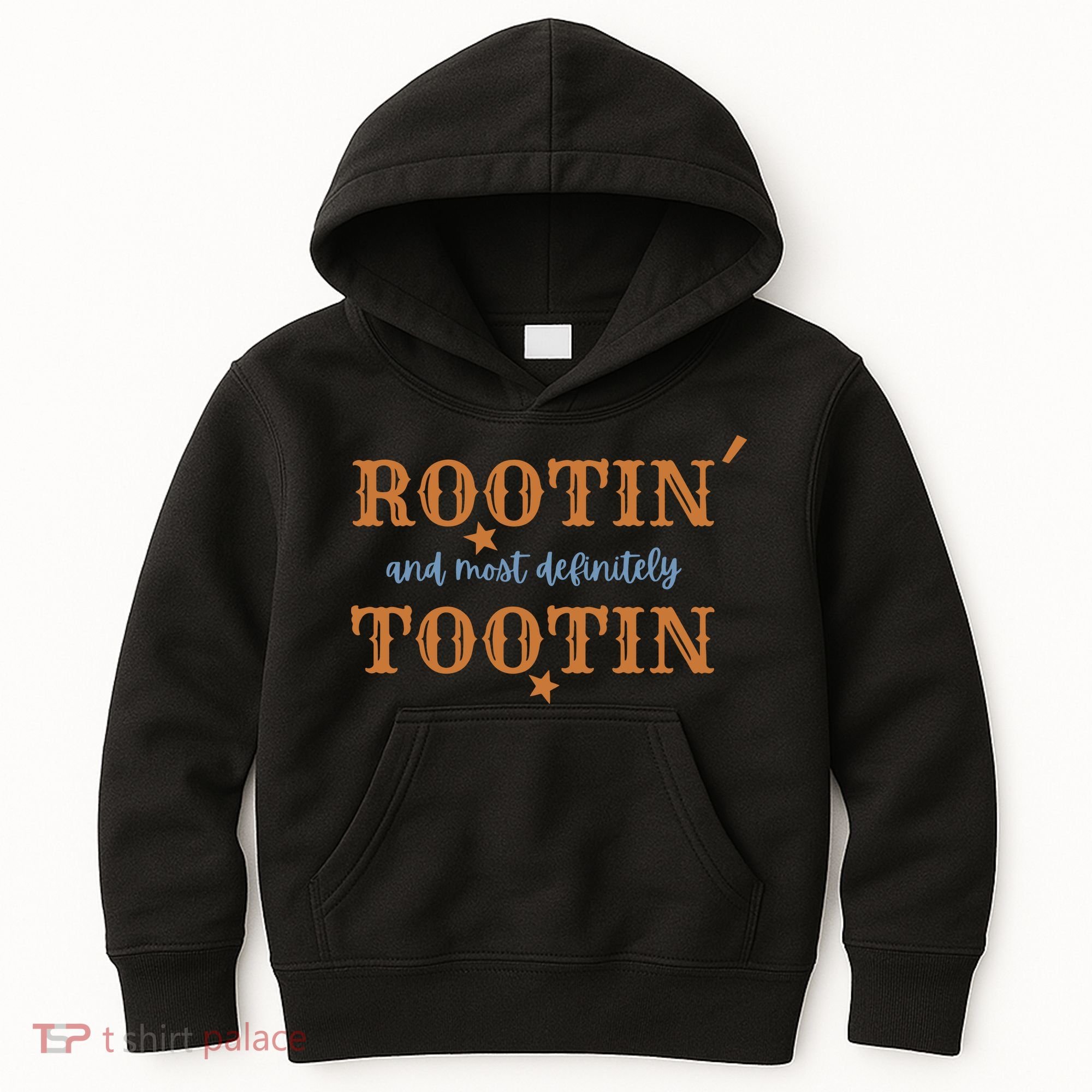 Rootin And Most Definitely Tootin Cowboy Kids Hoodie