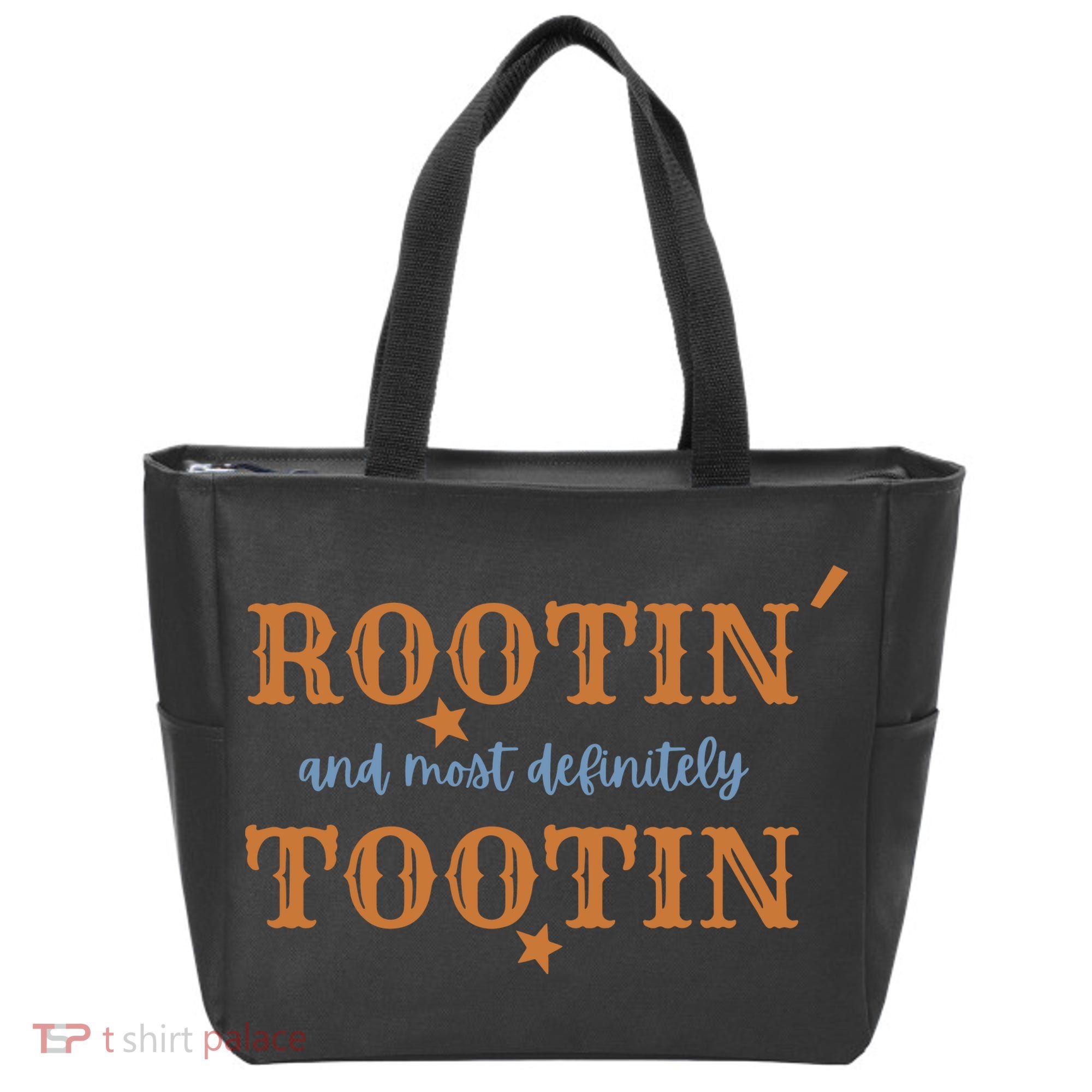 Rootin And Most Definitely Tootin Cowboy Tote Bag