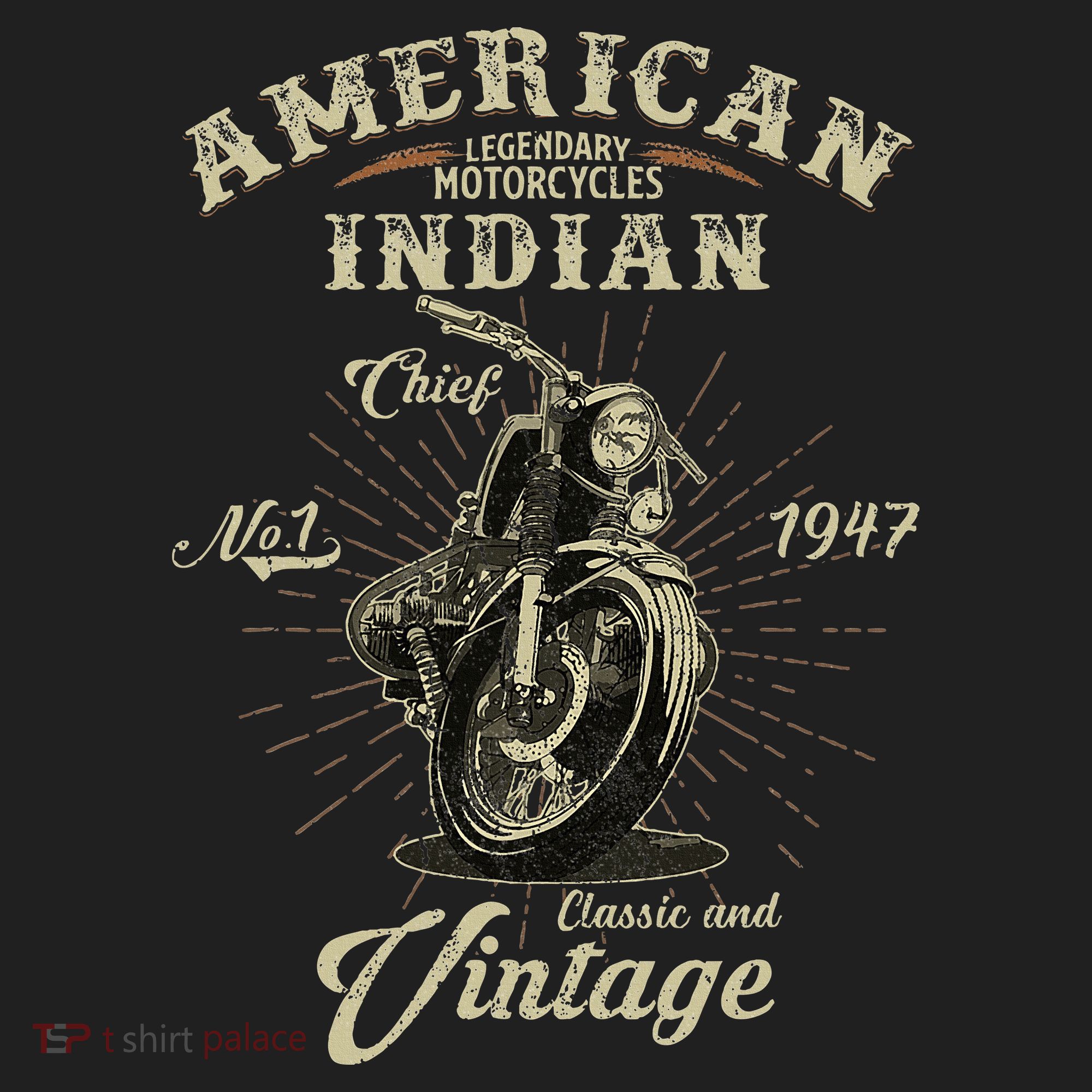 Retro American M.O.T.O.R.C.Y.C.L.E Indian For Old Biker Women's Sweatshirt