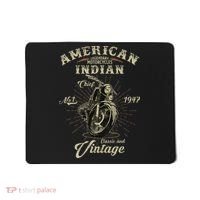 Retro American M.O.T.O.R.C.Y.C.L.E Indian For Old Biker Mousepad thumb 0