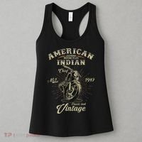 Retro American M.O.T.O.R.C.Y.C.L.E Indian For Old Biker Women's Tank Top thumb 3