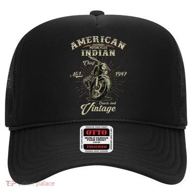 Retro American M.O.T.O.R.C.Y.C.L.E Indian For Old Biker Hat