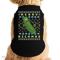 Rick and Morty Merry Pickle Rickmas Ugly Christmas  Doggie Tank thumb 0
