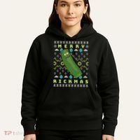 Rick and Morty Merry Pickle Rickmas Ugly Christmas  Hoodie thumb 5