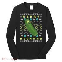 Rick and Morty Merry Pickle Rickmas Ugly Christmas  Long Sleeve Shirt thumb 0