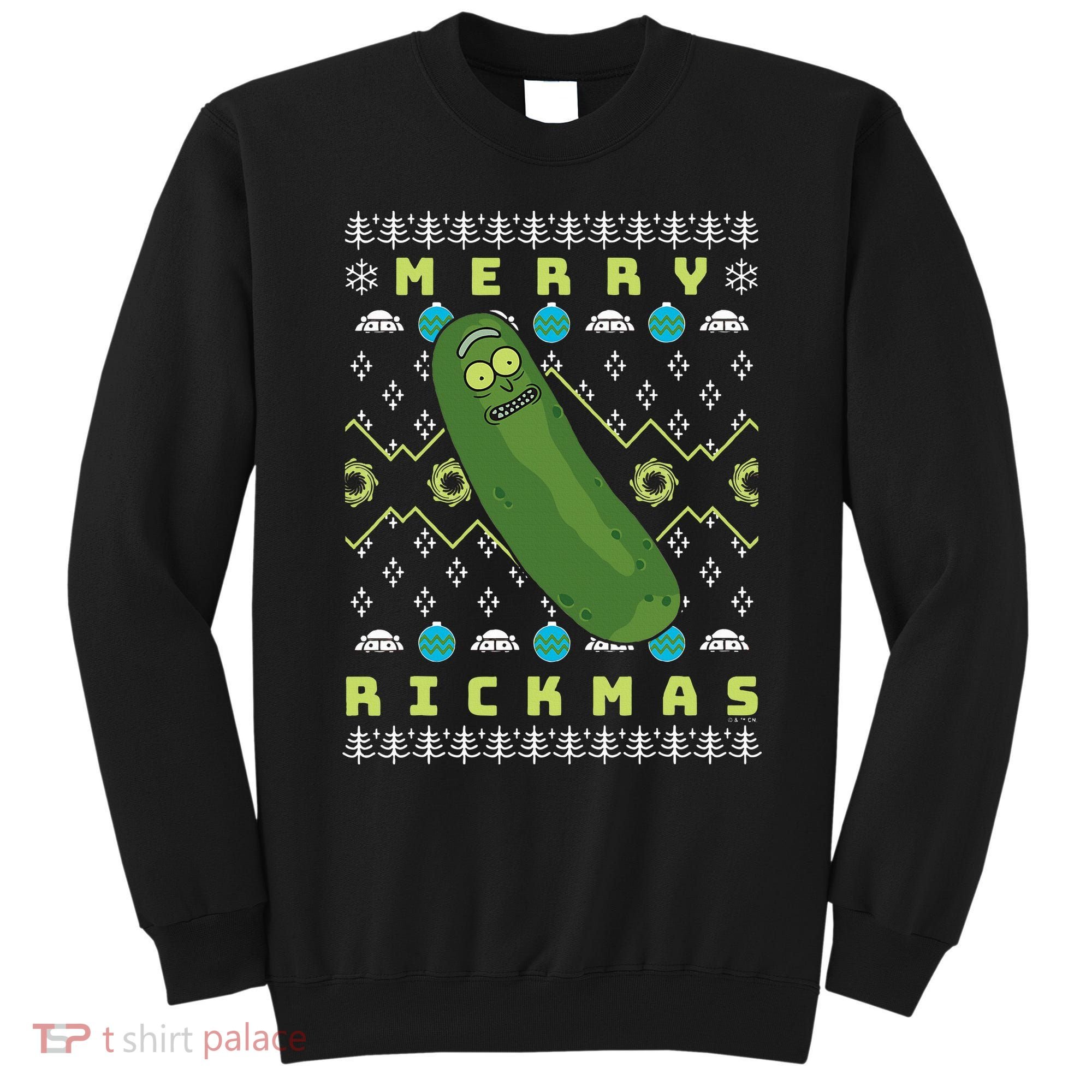 Rick and Morty Merry Pickle Rickmas Ugly Christmas  Sweatshirt
