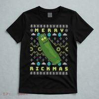 Rick and Morty Merry Pickle Rickmas Ugly Christmas  T-Shirt thumb 5