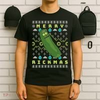 Rick and Morty Merry Pickle Rickmas Ugly Christmas  T-Shirt thumb 6