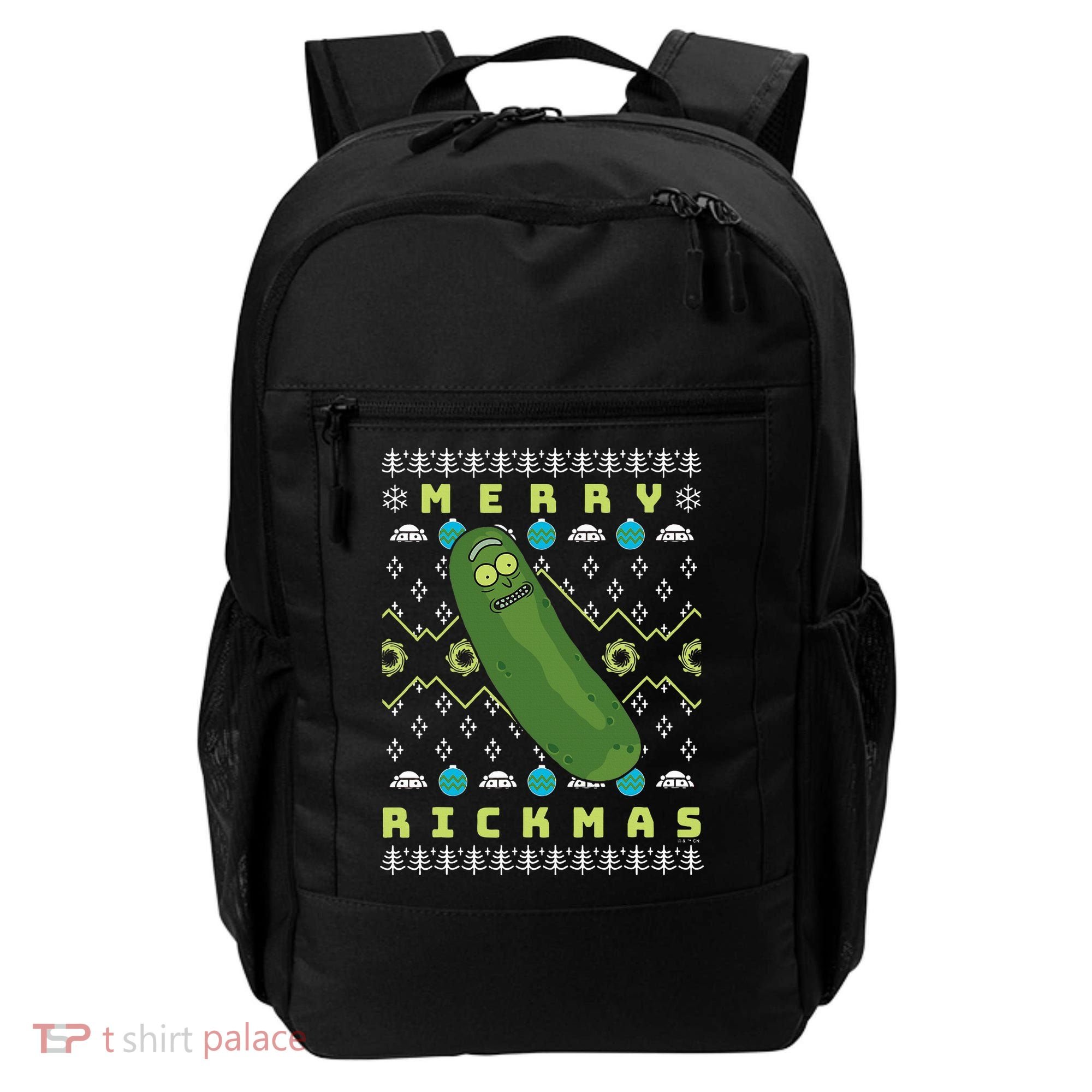 Rick and Morty Merry Pickle Rickmas Ugly Christmas  Backpack