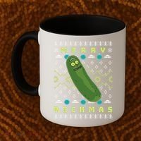 Rick and Morty Merry Pickle Rickmas Ugly Christmas  Coffee Mug thumb 2