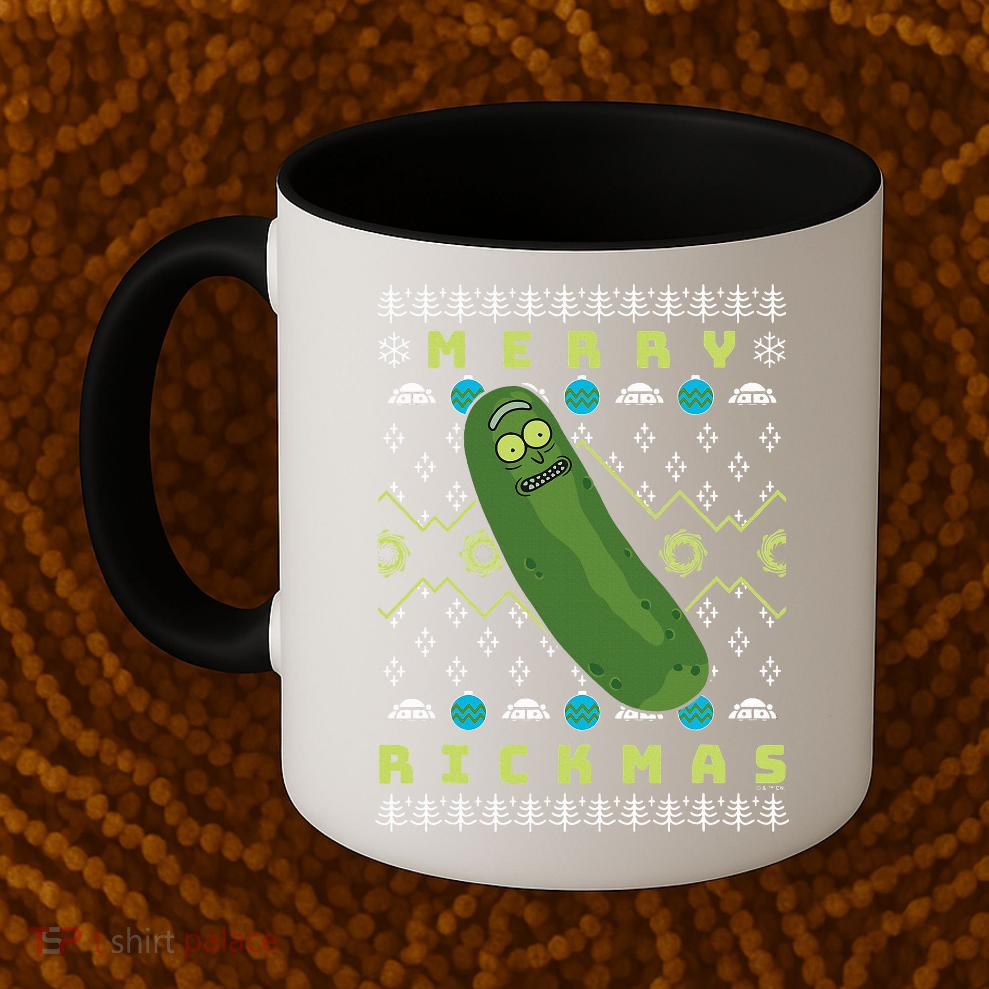 Rick and Morty Merry Pickle Rickmas Ugly Christmas  Coffee Mug