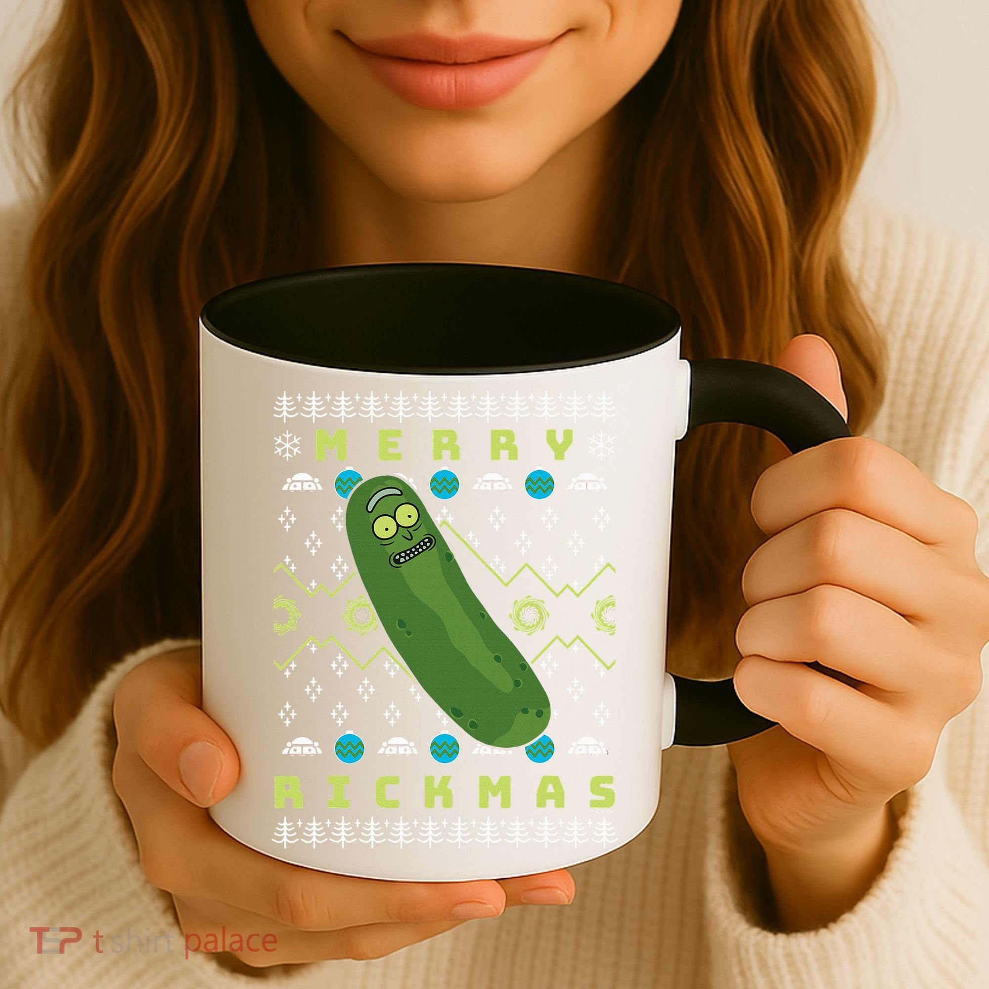 Rick and Morty Merry Pickle Rickmas Ugly Christmas  Coffee Mug