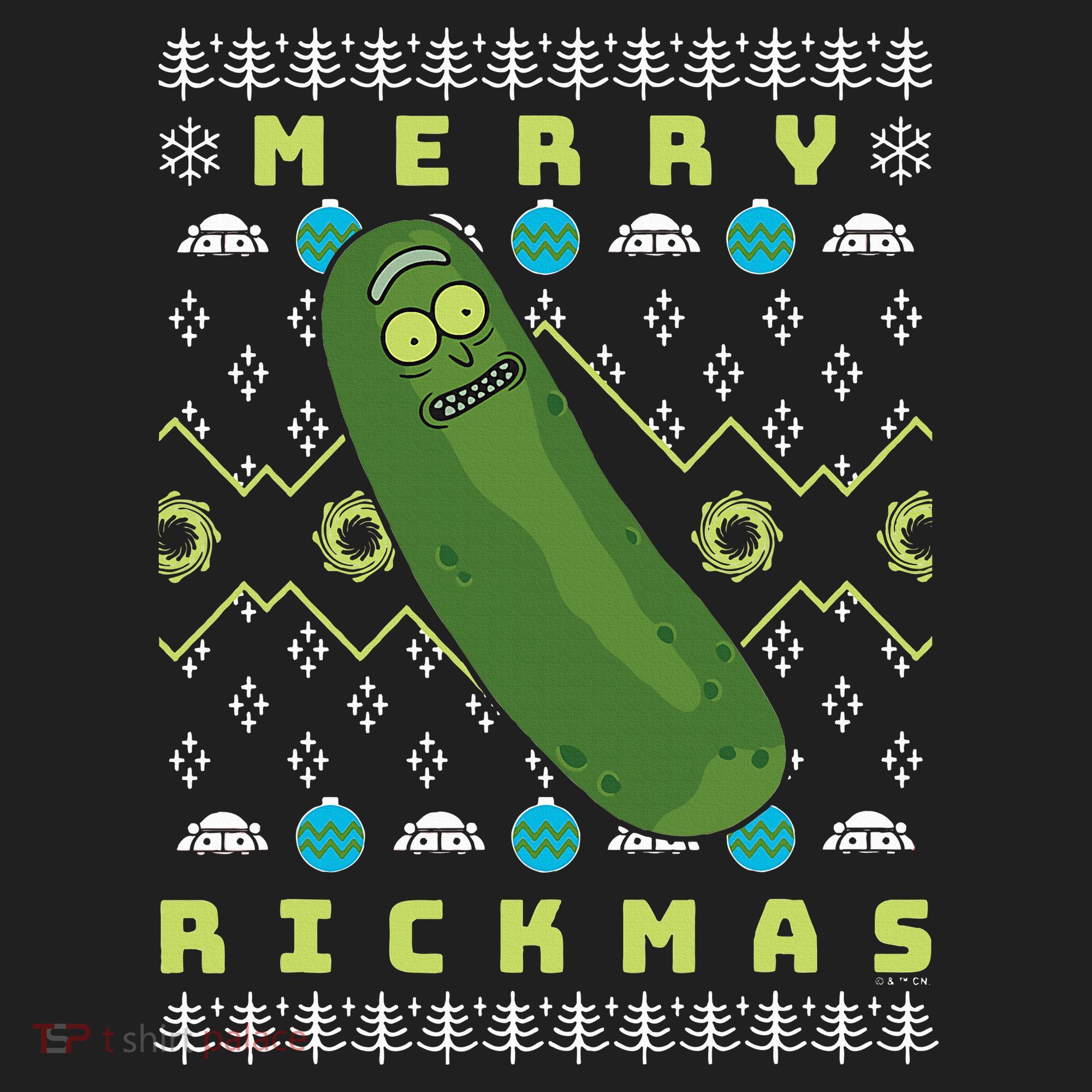 Rick and Morty Merry Pickle Rickmas Ugly Christmas  Beanie