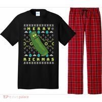Rick and Morty Merry Pickle Rickmas Ugly Christmas  Pajama Set thumb 0