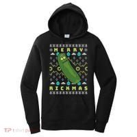 Rick and Morty Merry Pickle Rickmas Ugly Christmas  Women's Hoodie thumb 0