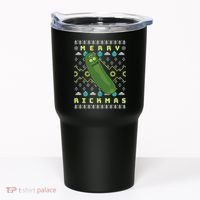 Rick and Morty Merry Pickle Rickmas Ugly Christmas  Tumbler thumb 0