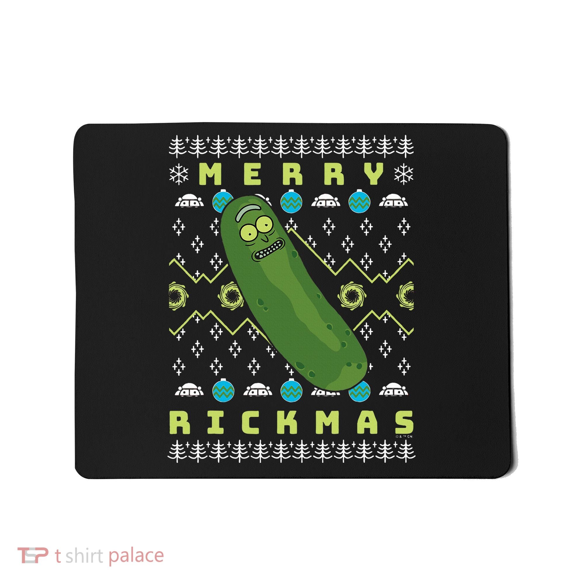 Rick and Morty Merry Pickle Rickmas Ugly Christmas  Mousepad
