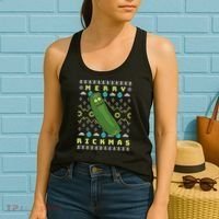 Rick and Morty Merry Pickle Rickmas Ugly Christmas  Women's Tank Top thumb 2