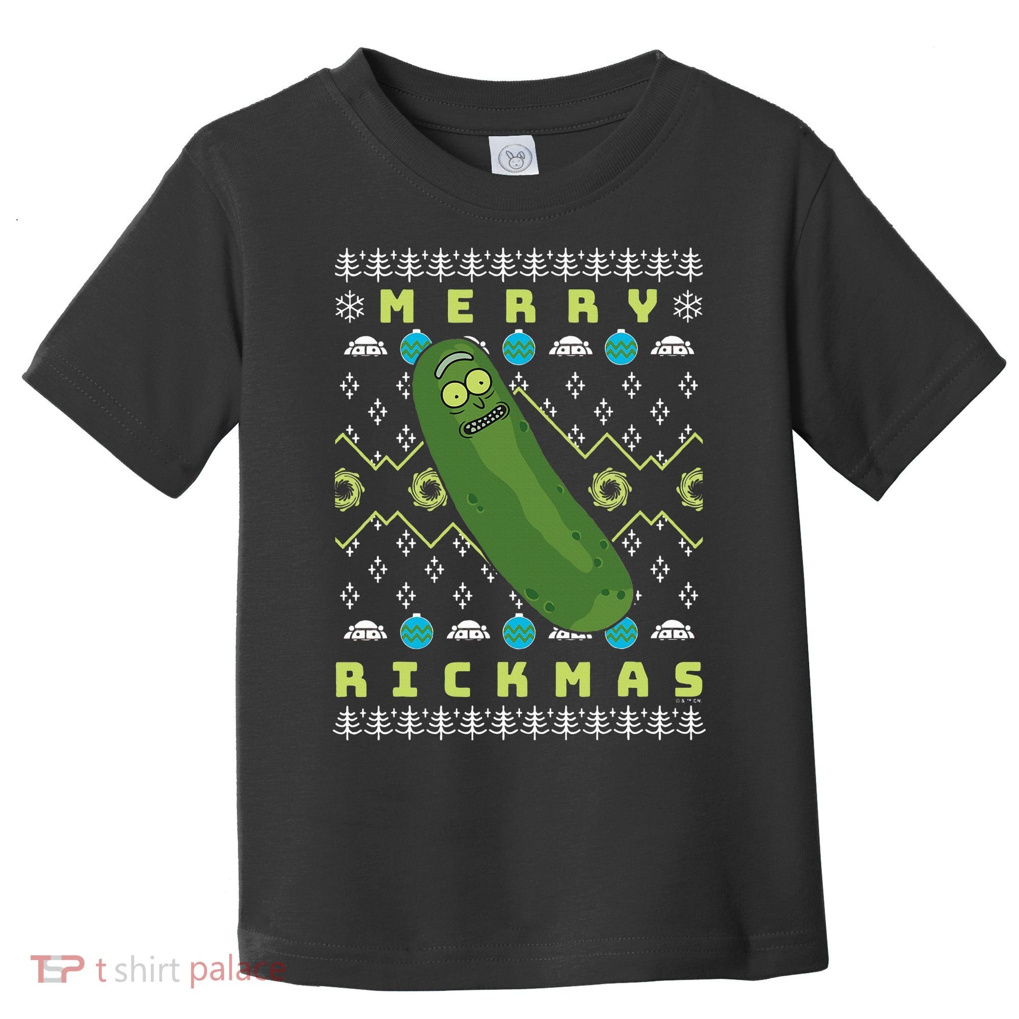 Rick and Morty Merry Pickle Rickmas Ugly Christmas  Toddler T-Shirt