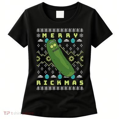 Rick and Morty Merry Pickle Rickmas Ugly Christmas  Women's T-Shirt