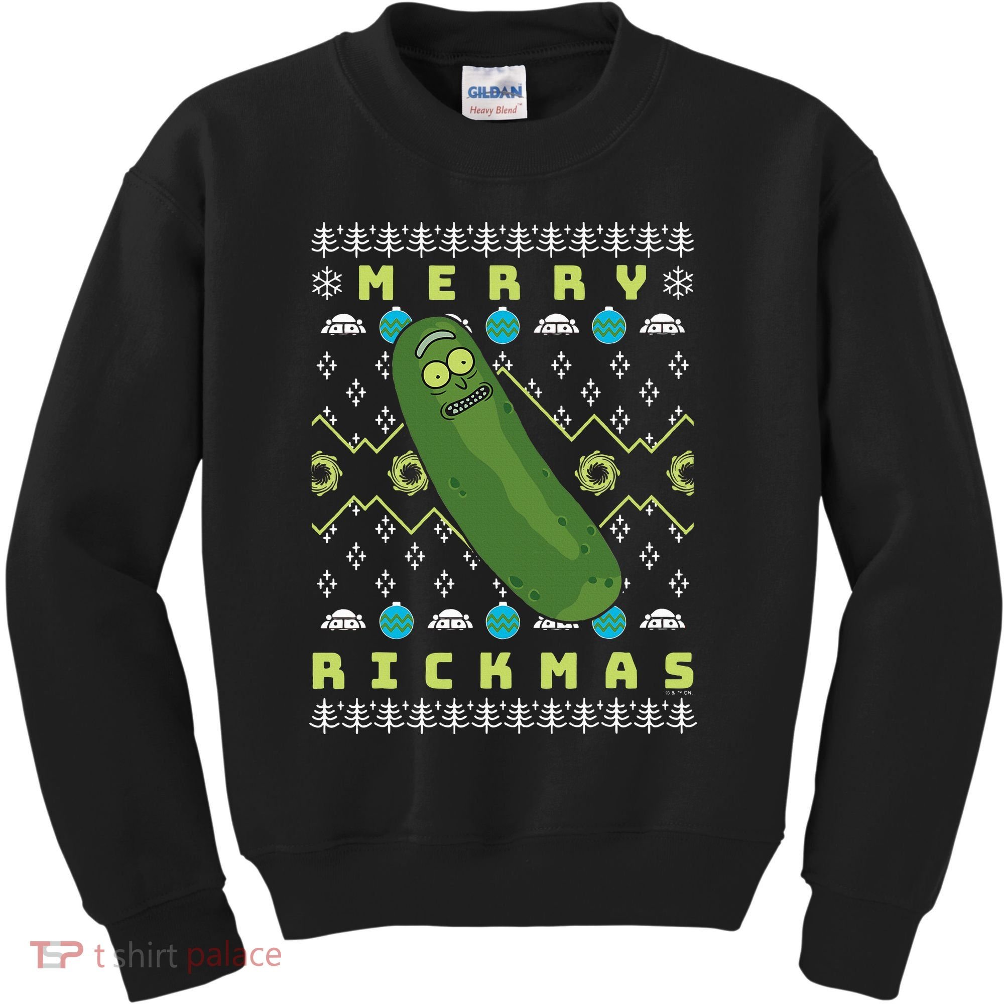 Rick and Morty Merry Pickle Rickmas Ugly Christmas  Kids Sweatshirt