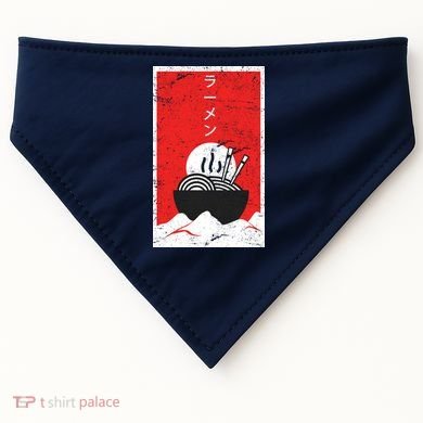 Ramen Noodles Retro USA-Made Doggie Bandana