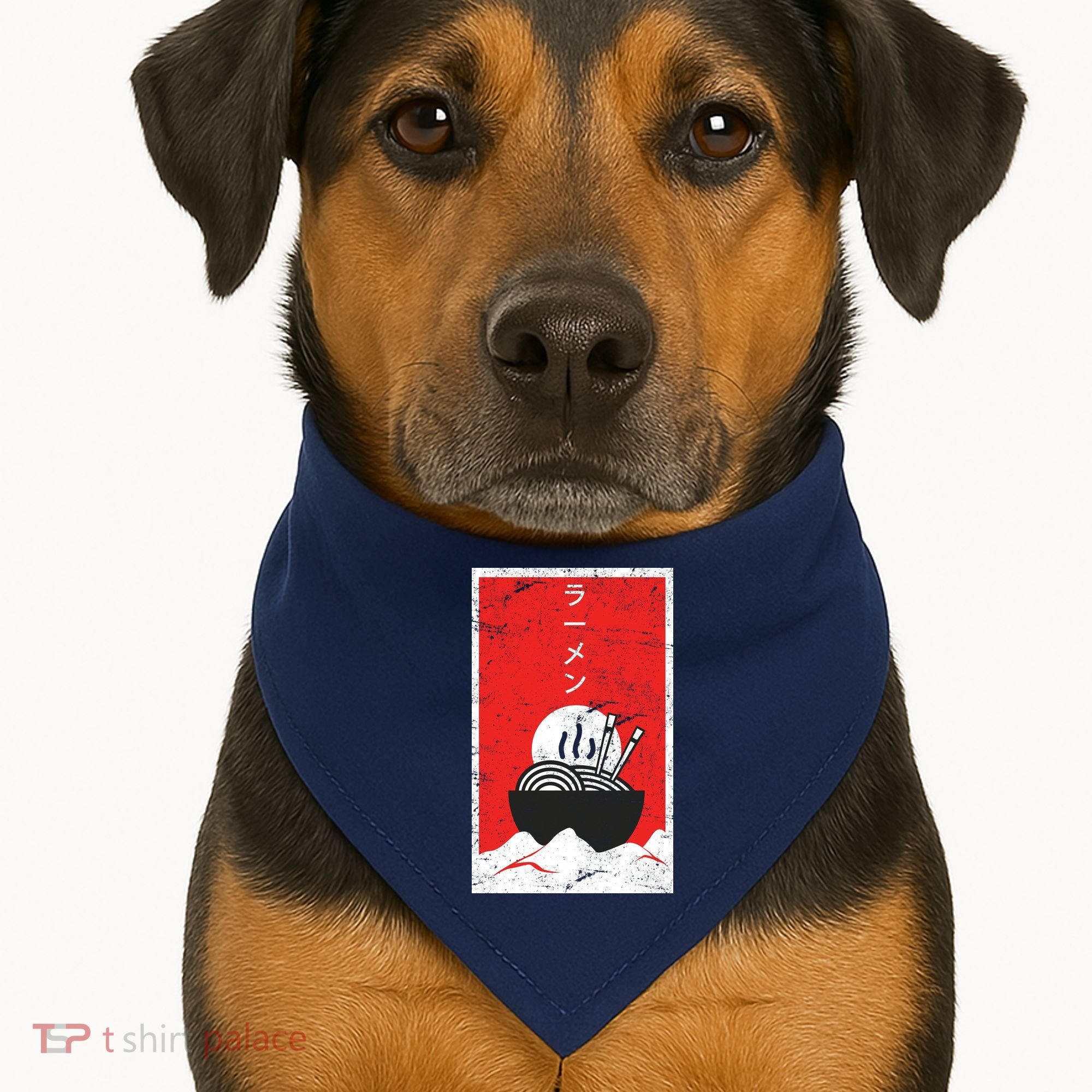 Ramen Noodles Retro USA-Made Doggie Bandana